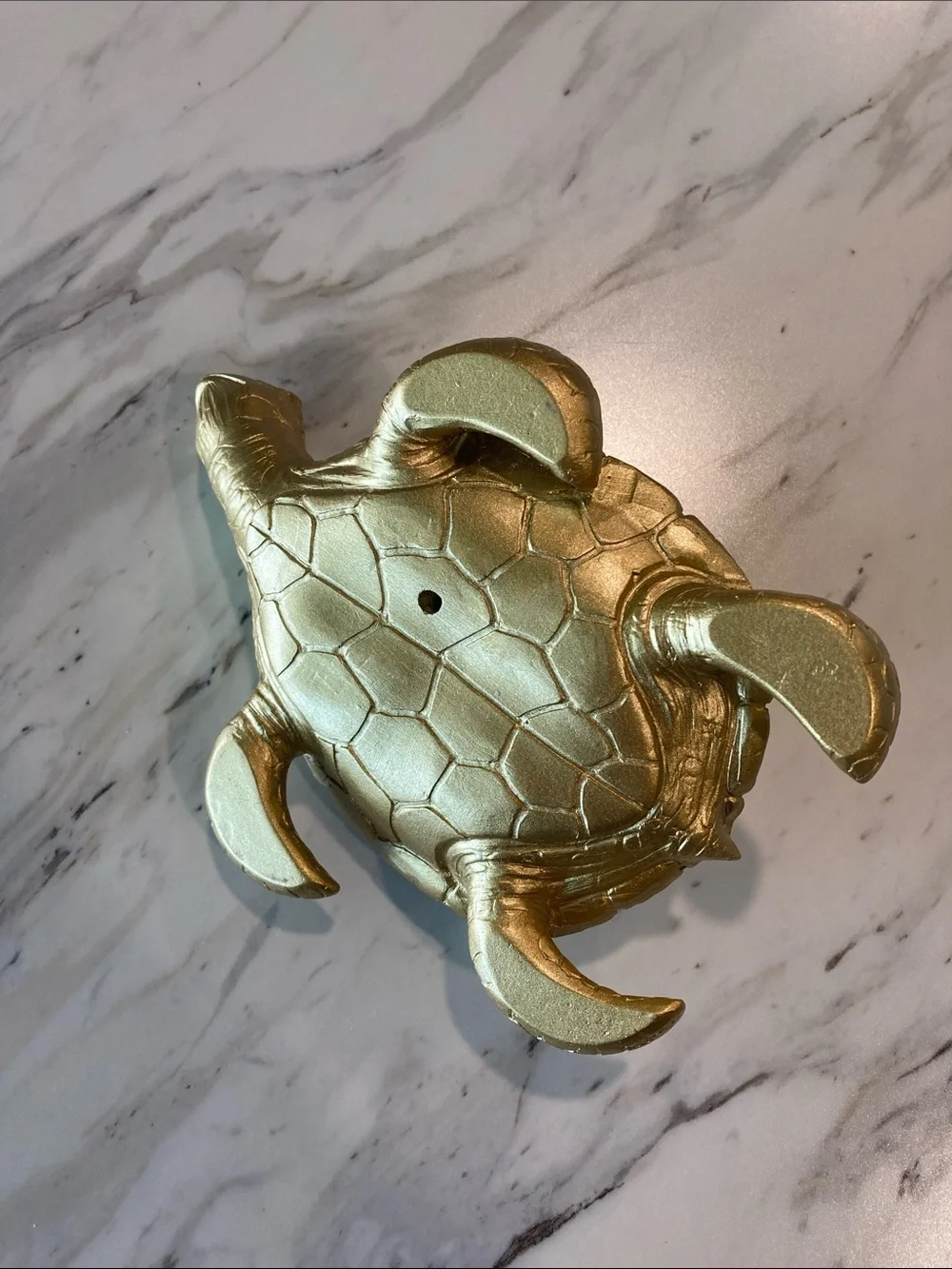 Sea Turtle Decor Gold Tone